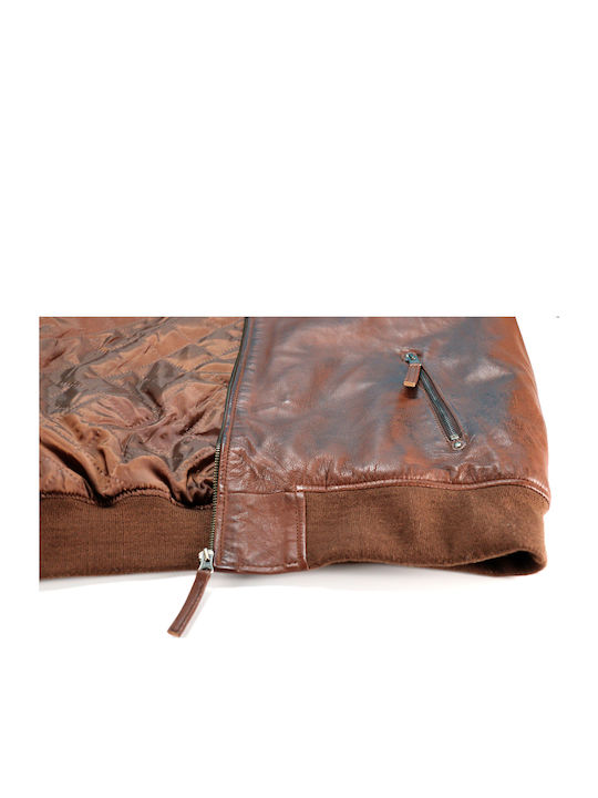 Leder Jacke Braun