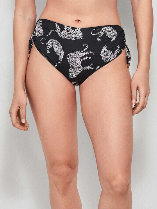Bikini Slip Ψηλόμεσο Μαύρο