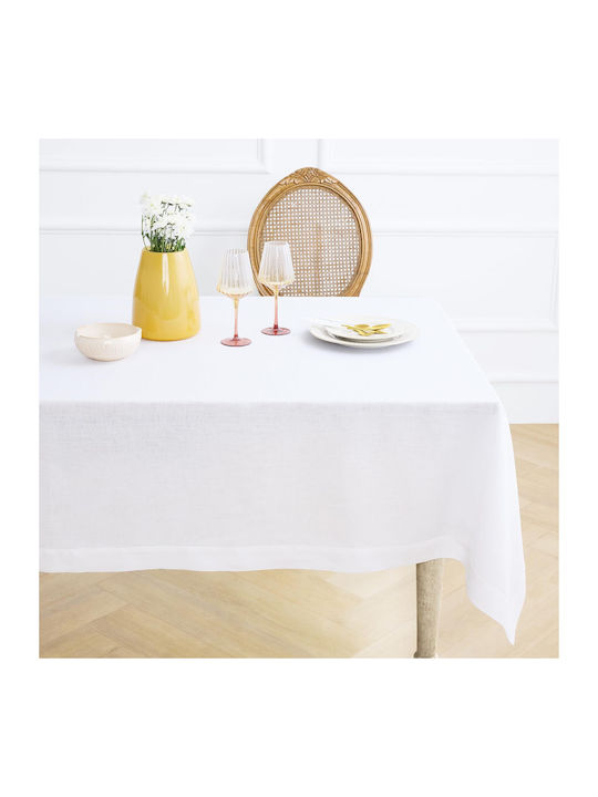 Kotonia Home Покривка за маса Памучна Бяла 140x140 см