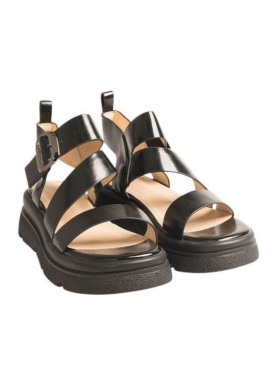 Women's Flat Sandals Flatforms Black