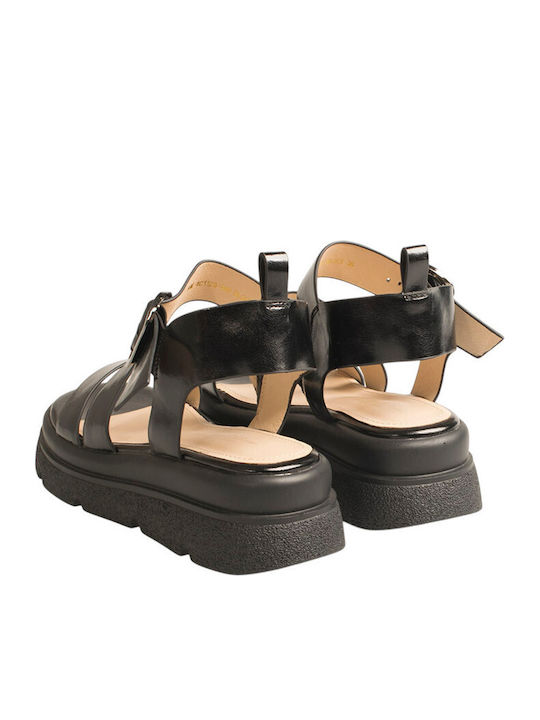 Women's Flat Sandals Flatforms Black