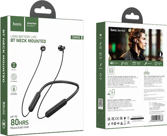 Hoco DM50 In-ear Bluetooth Handsfree Ακουστικά Μαύρα