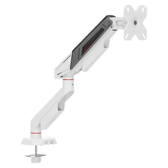 Sbox Schreibtisch Monitorständer mit Verlängerungsarm Weiß (GMS-3210)