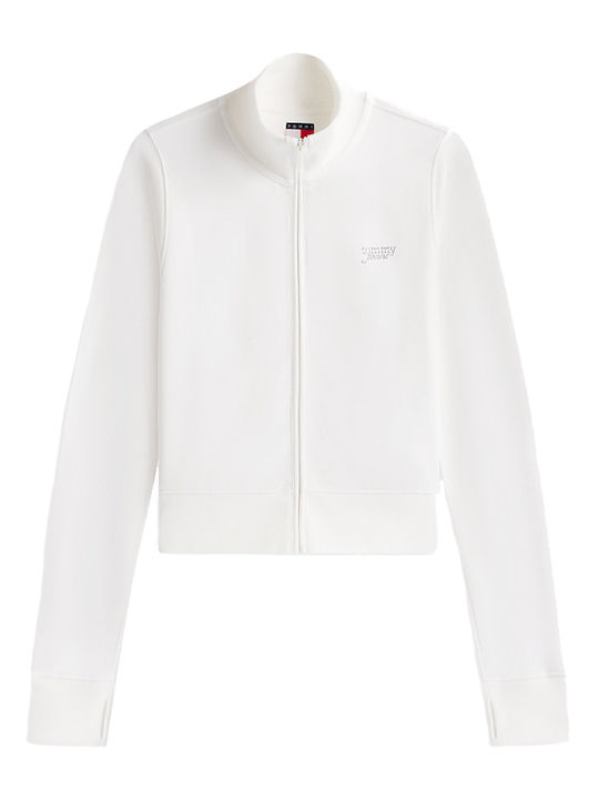 Women's Sweatshirt Cardigan Ecru