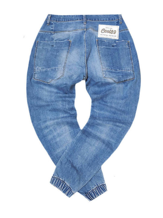 Pantalon De Blugi Pentru Bărbați Cu Fit Regular Albastru
