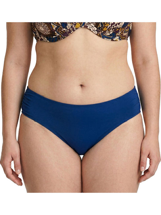 Plus Size Women's Bikini Swimsuit Underwire Flexfit Cups Ethnic Blue