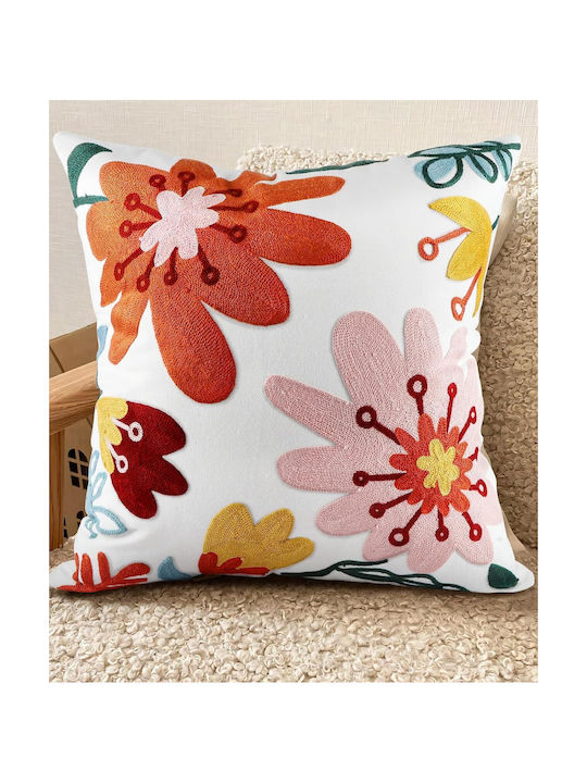 FRIPIA Silk Fashion Mehrfarbiger Dekorativer Kissenbezug 45x45cm