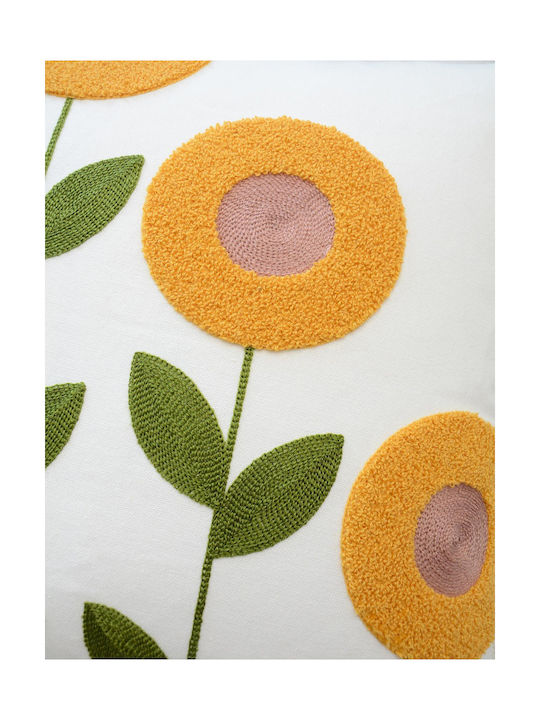 FRIPIA Față De Pernă Decorativă Galbenă 45x45cm