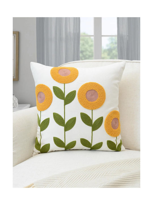 FRIPIA Față De Pernă Decorativă Galbenă 45x45cm