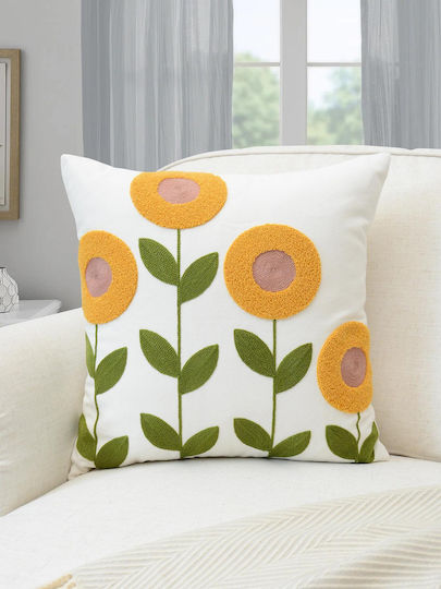 FRIPIA Față De Pernă Decorativă Galbenă 45x45cm