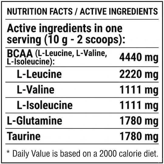 Ironflex Nutrition Bcaa Recovery 500g Apple