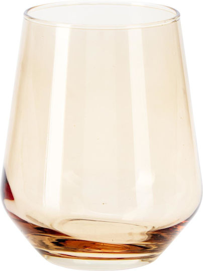 Ποτήρι Νερού Γυάλινο Χρυσό 425ml
