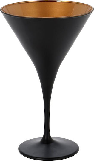 Чаша Martini Коктейл Стъклена Черна Колонообразна