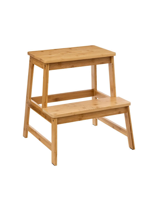 Kitchen Stool Wooden MOD Premium Series Bamboo Beige 43.5x43.5x46.6cm