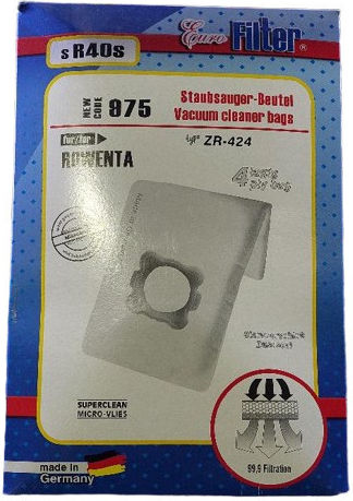 Euro Filter Vacuum Cleaner Bags 5pcs Compatible with Rowenta Vacuum Cleaner