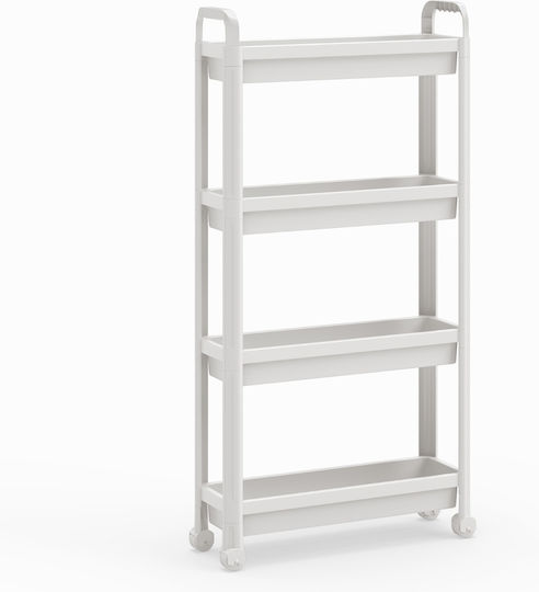 Costway Τρόλεϊ Κουζίνας Λευκό 54x18.5x103cm