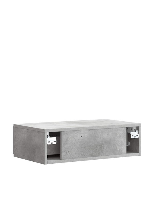 Consolă Din Lemn Gri L59xL34,5xÎ17cm