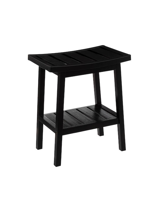 Hocker Für das Wohnzimmer Hölzernes Schwarz 40x25x46cm