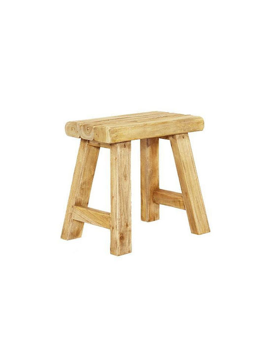 Stool For Living Room Wooden Tribeca Teak wood 42x24x41cm