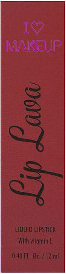 Revolution Beauty I Heart Lip Lava Liquid Lipstick Sheer Firestorm 12ml