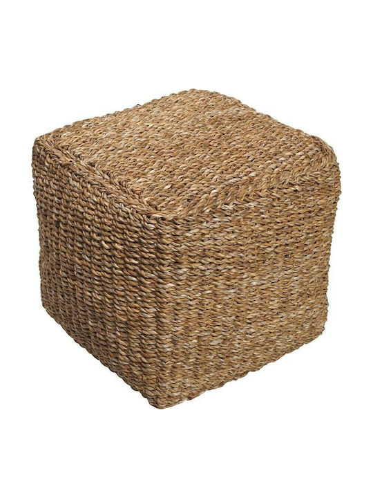 Stool For Living Room Wicker Beige 40x40x40cm