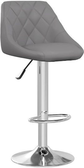 Hocker Bar mit Rückenlehne & Höhenverstellbar Gray 2Stück 44x46x82-103cm