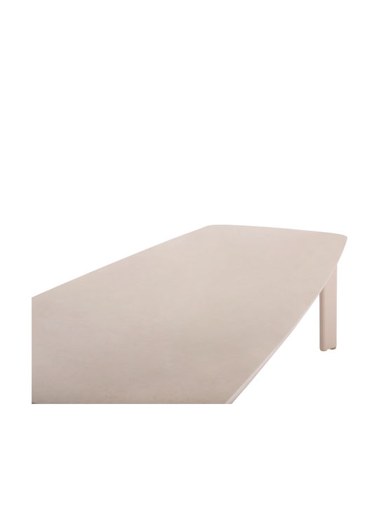 Symetron Esszimmer- und Küchentisch Aluminium Crem 240x100x76cm