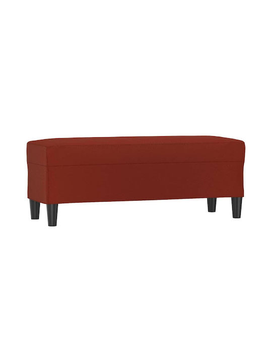 Stoff-Tabouret Mit Burgundischer Farbe 100x35x41cm