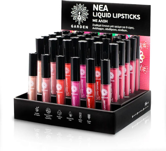 Garden Long Lasting Liquid Lipstick Matte Coral Peach 03 4gr