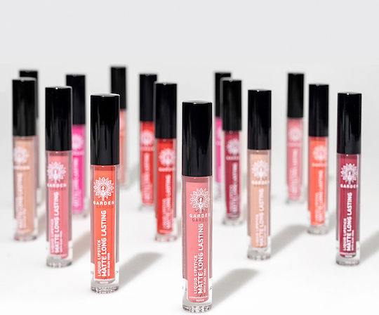 Garden Long Lasting Liquid Lipstick Matte Coral Peach 03 4gr