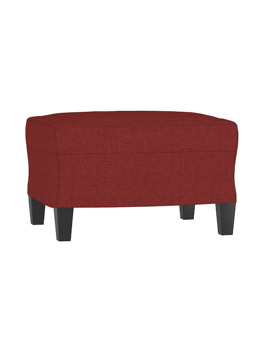 Stofffußhocker Rot 60x50x41cm