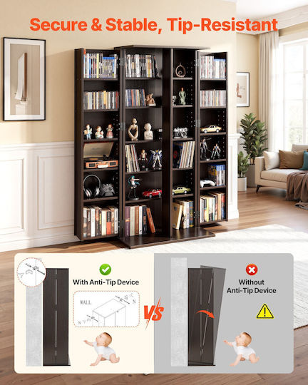 Vevor Floor CD Case 61x36.8x127cm