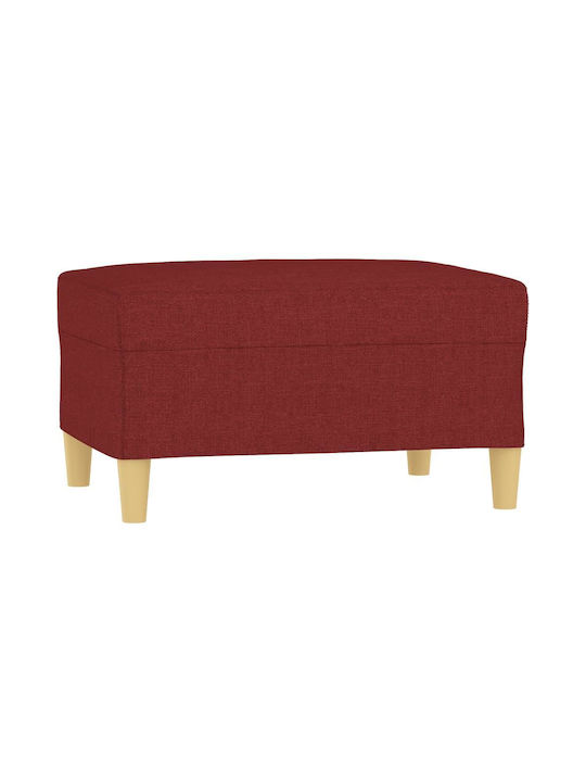Stoff Fußhocker Burgundisch 70x55x41cm