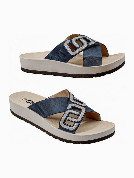 Γυναικεία Σανδάλια Navy Μπλε