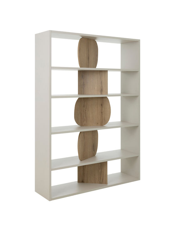 Βιβλιοθήκη Δαπέδου Ξύλινη Γκρι 125x36x175cm Βιβλιοθήκη Δαπέδου Ξύλινη Γκρι 125x36x175cm