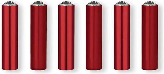 Μεταλλική Θήκη Αναπτήρα Clipper Μικρό Electric Red