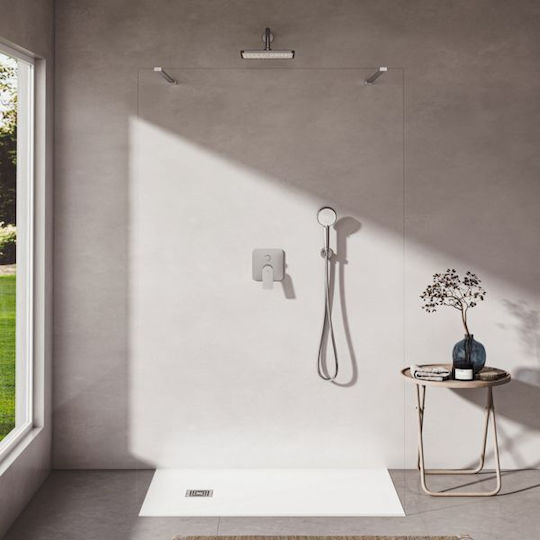 Ideal Standard Built-in Mixer & Supply Set for Shower 2 Exits Silver 3800861133070