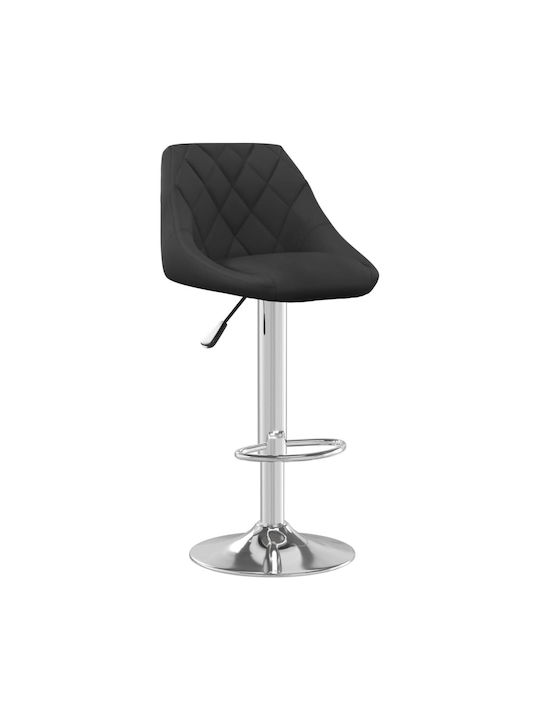 Scaune Bar cu Spătar & Înălțime Reglabilă Negru 2buc 46x44x82-103buc