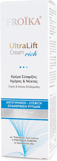 Froika UltraLift Rich 24ωρη Ενυδατική & Αντιγηραντική Κρέμα Προσώπου με Υαλουρονικό Οξύ & Πεπτίδια 50ml