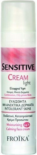 Froika Sensitive Light 24ωρη Ενυδατική Κρέμα Προσώπου με Υαλουρονικό Οξύ & Κολλαγόνο 50ml