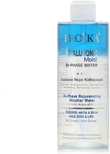 Froika Hyaluronic Moist Bi-Phase Micellar Water Makeup Remover Face & Lips for Acne-Prone Skin 400ml