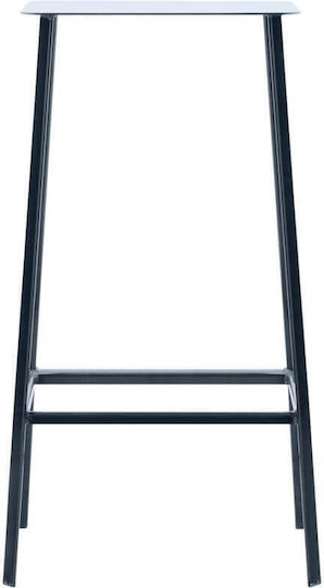 Stool Bar Rag Dark Iron 36x26x75cm