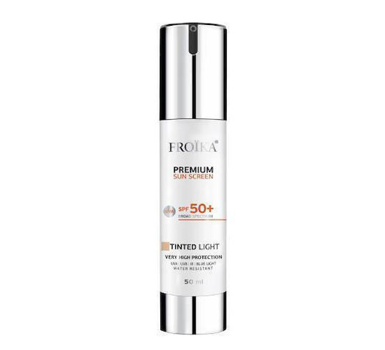 Froika Premium Gefärbte Licht Sonnenschutzfaktor 50+ Gesicht Creme mit Farbe 50ml