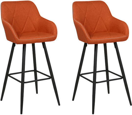Σκαμπό Μπαρ Orange 2τμχ
