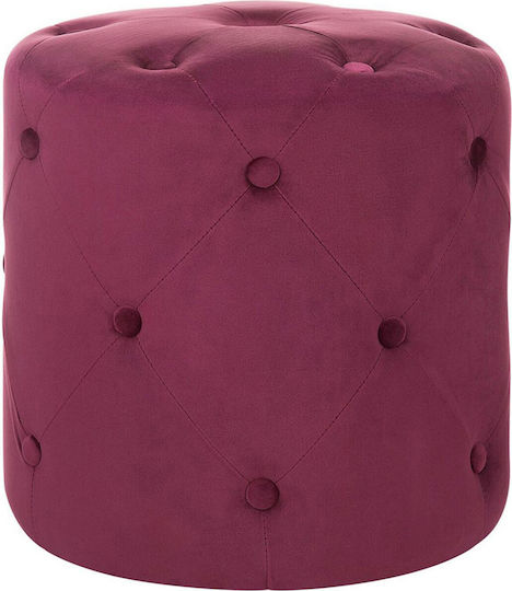 Σκαμπό Σαλονιού Burgundy 40x40x40εκ.