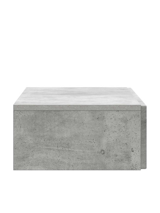 Wooden Console Table Gray Concrete L87.5xW34.5xH17cm