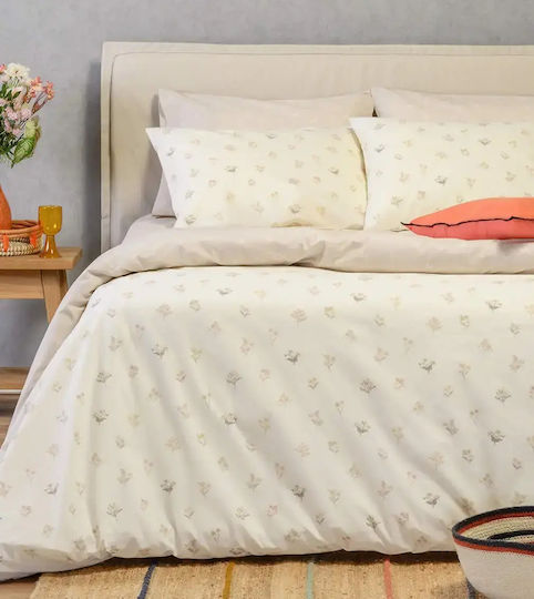 Melinen Spring Set Pillowcases Beige 50x70cm