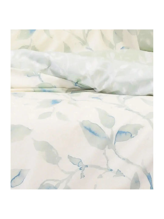 Melinen Pearl Double Bed Sheets Set With Rubber Hugger 150x200+32cm 4 Pieces