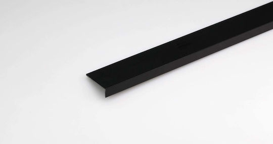 PVC Ecke Profil 25x20mm/1m Schwarz Satin
