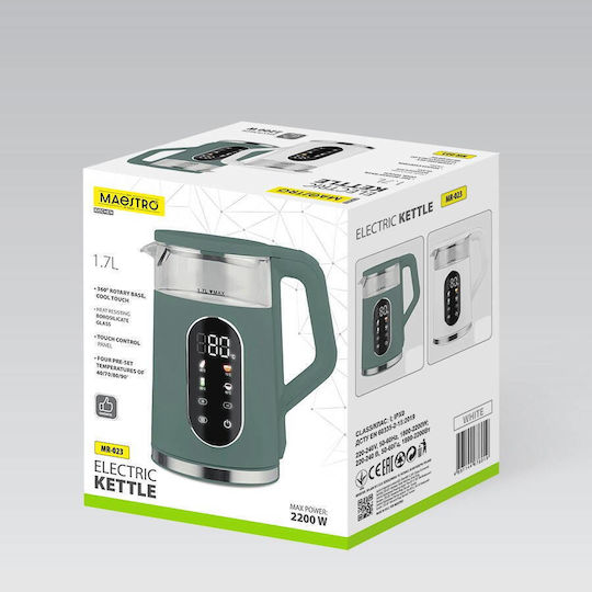 Maestro Електрическа Кана 1.7л 2220W Бял
